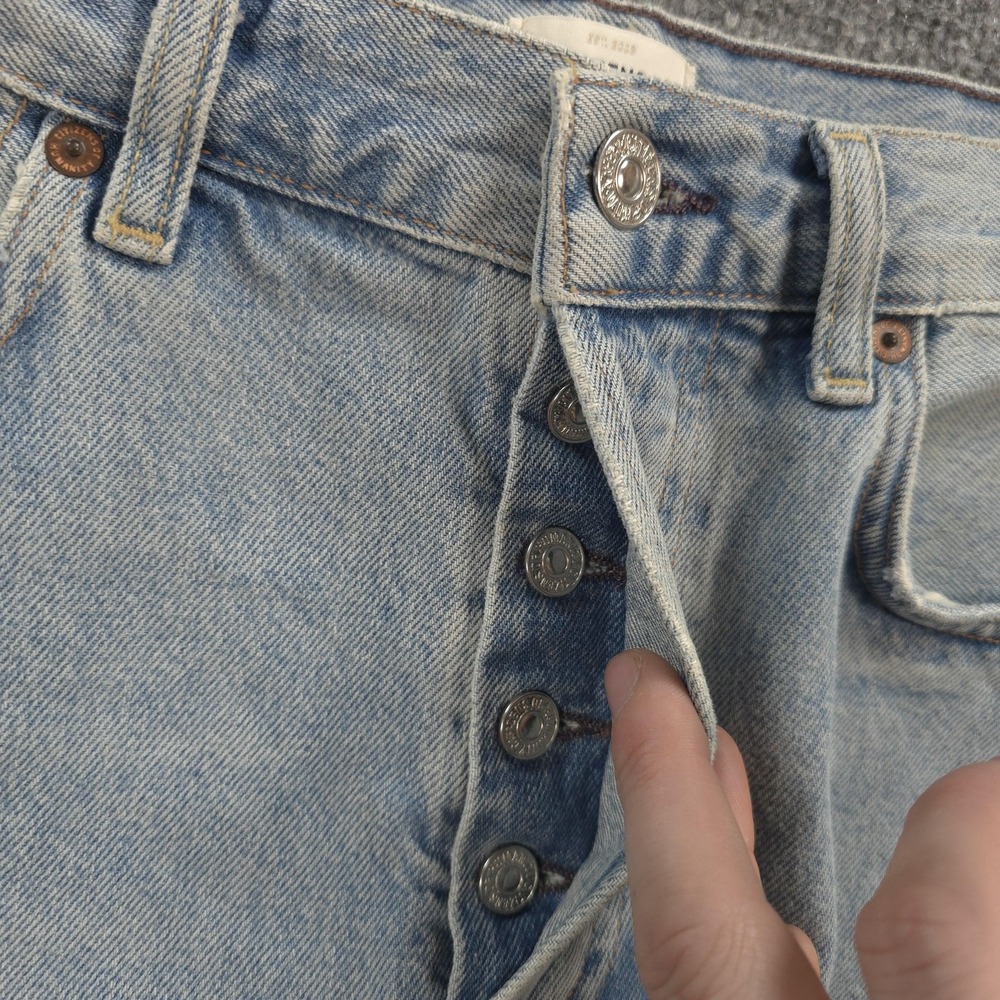 Citizens Of Humanity Shorts Womens 29 Blue Annabelle Cut-Off Raw Hem Distressed - Picture 7 of 13